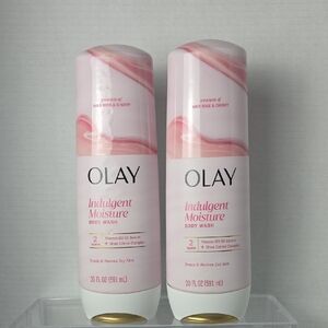 2 OLAY Pink Indulgent Moisture Body Wash Duo